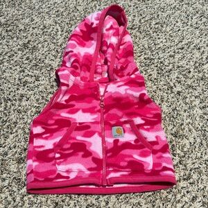 BABY GIRL CARHARTT PINK CAMO VEST